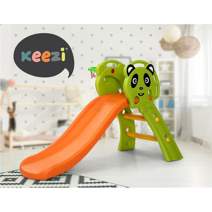 Keezi Kids Slide Set Basketball Hoop Activity Center Outdoor Playground Toys
