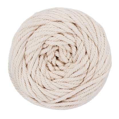 4Mmx100M Natural Cotton Rope Cord String Twisted Beige Craft Macrame Artisan AU