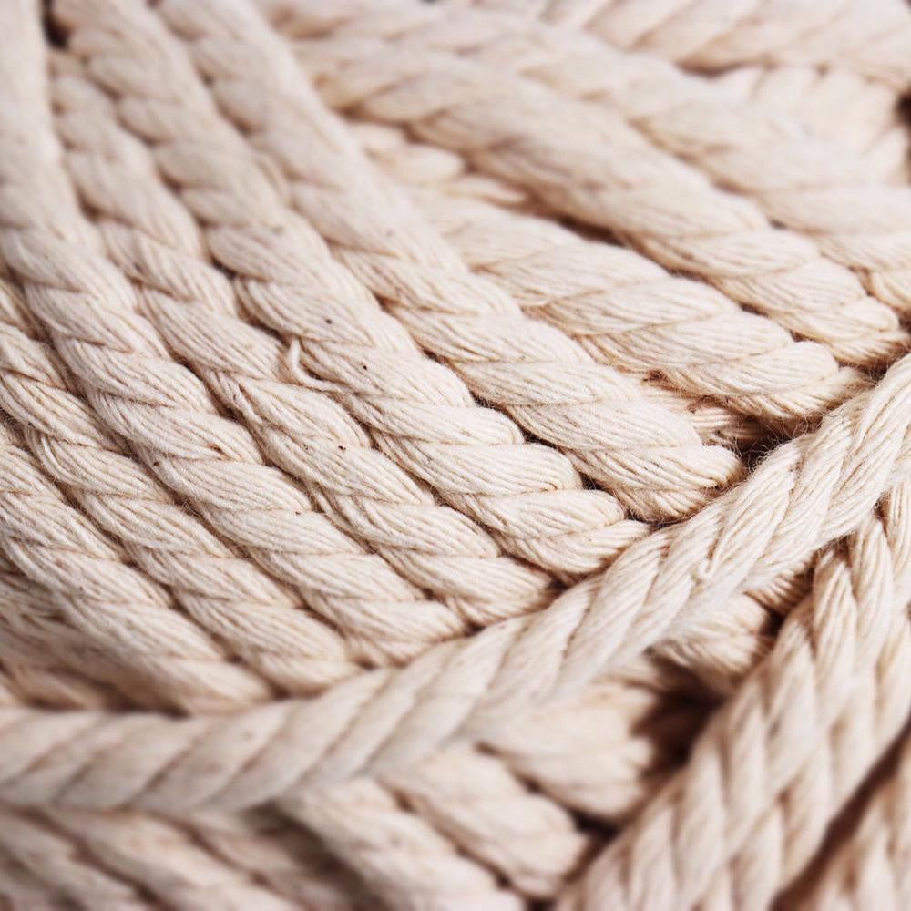 4Mmx100M Natural Cotton Rope Cord String Twisted Beige Craft Macrame Artisan AU
