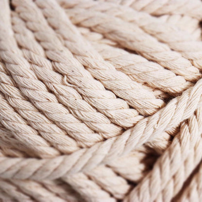 4Mmx100M Natural Cotton Rope Cord String Twisted Beige Craft Macrame Artisan AU